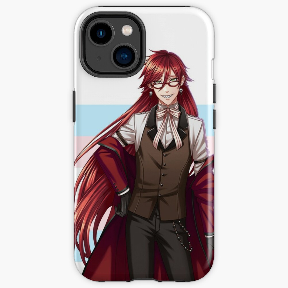 Black Butler Grell – Trans Pride Pin Iphone Case - Black Butler Store