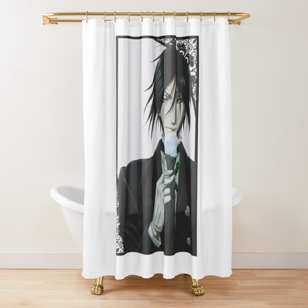 Black Butler Merchandise Sebastian Michaelis Shower Curtain - Black Butler Store
