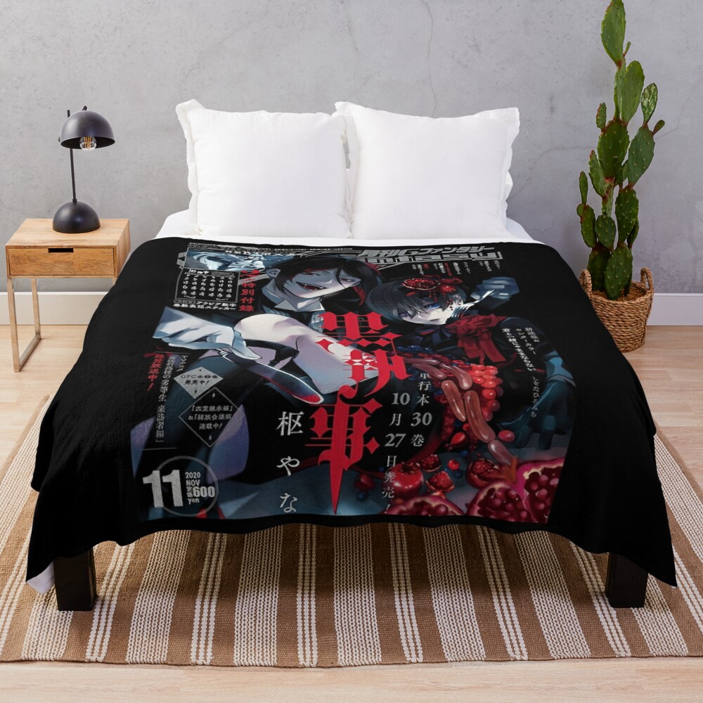 Black Butler Vampires Throw Blanket - Black Butler Store