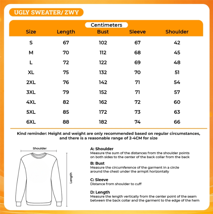 3D UGLY SWEATER - Black Butler Store